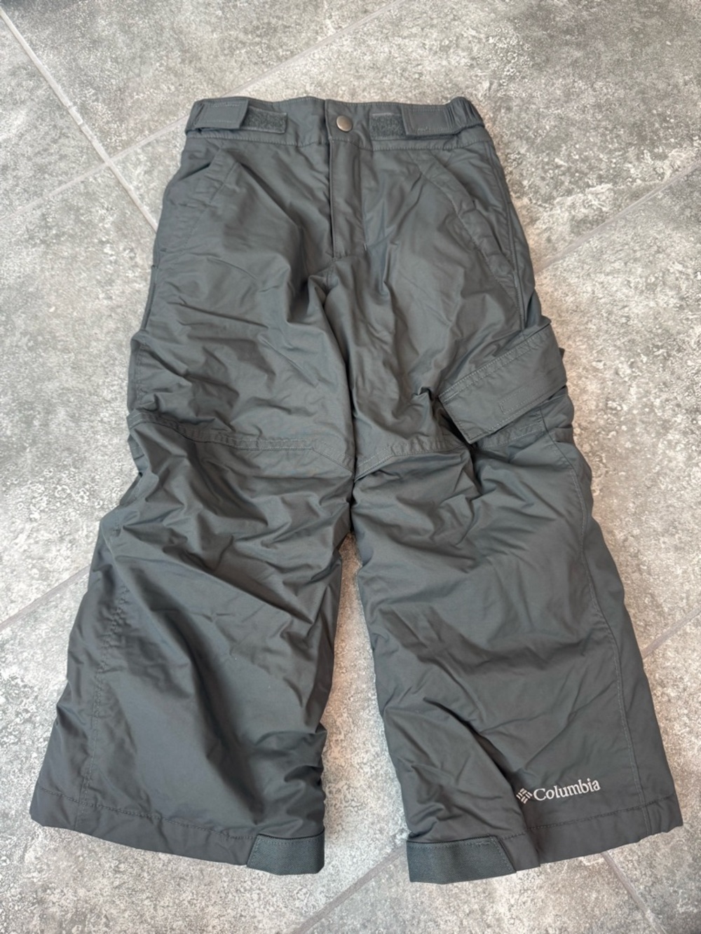 Columbia gray snowpants fleece lining XXS 4-5